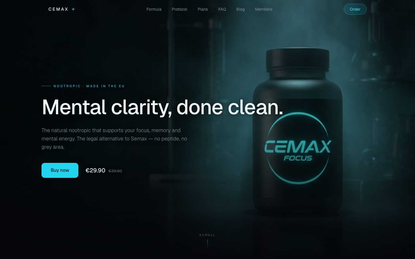 Cemax Store — e-commerce landing page